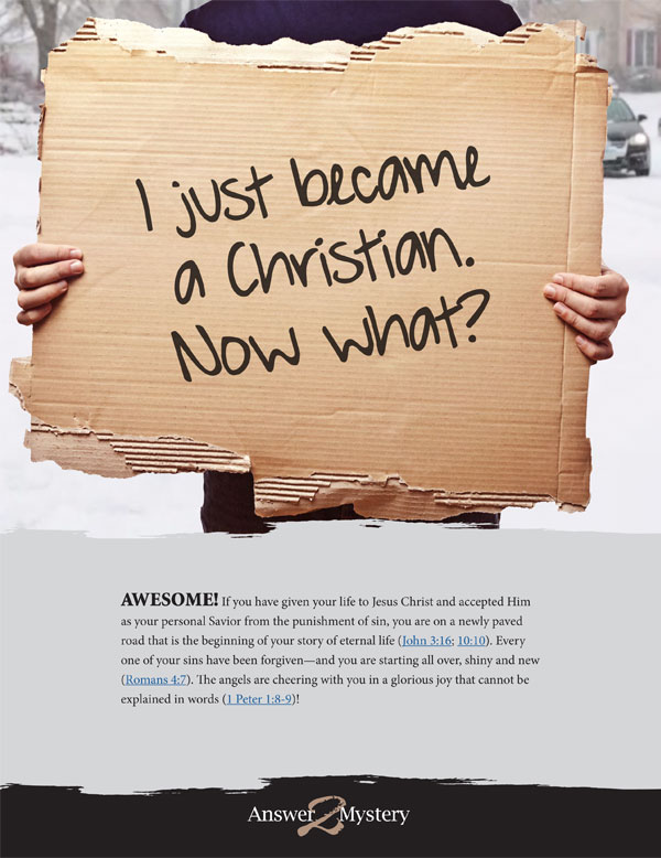 I just became a Christian. Now what? Guide Book